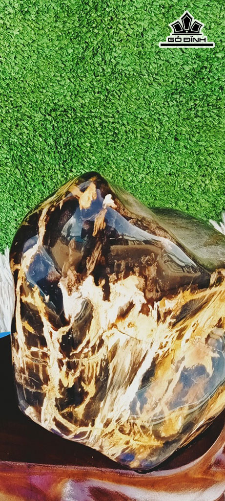 Tác Phẩm Gỗ Hóa Thạch Cao 45 Ngang 24 (cm) 8kg