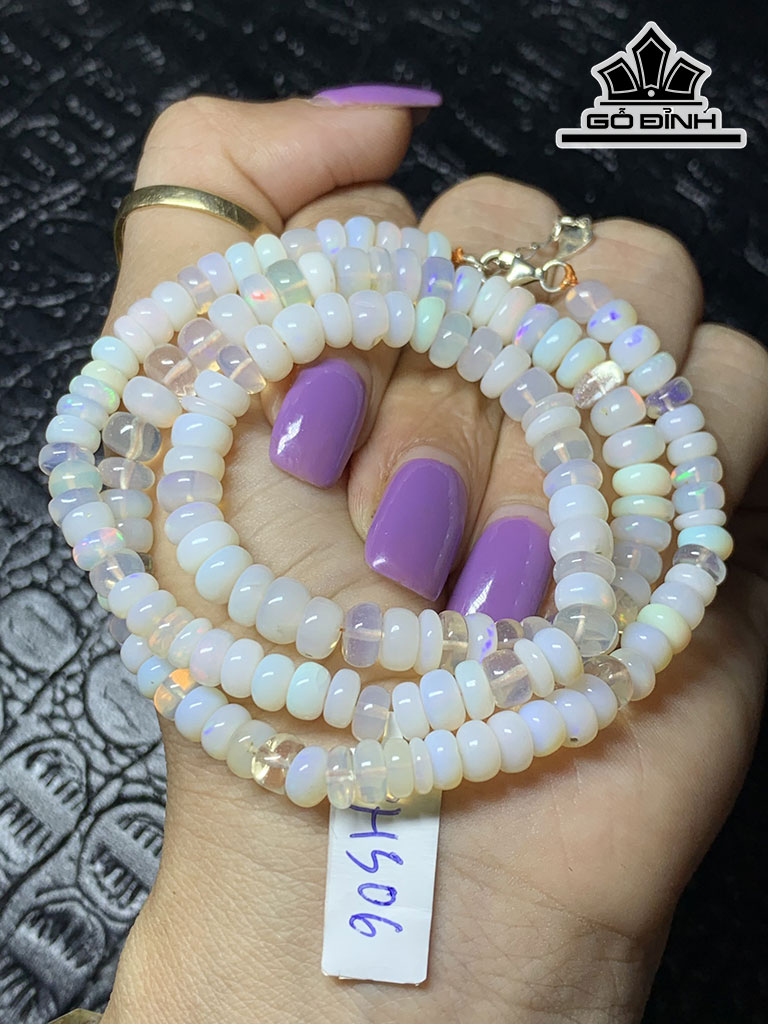 Chuỗi Đá Opal Đường Kính Hạt 6,8 (mm) 20g