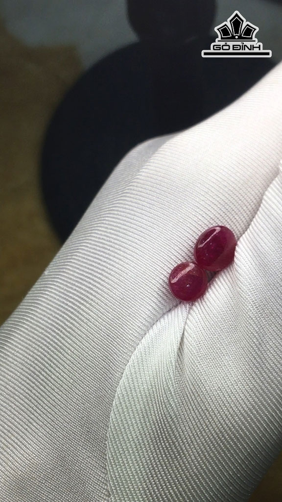 Cặp Ruby Tự Nhiên Lục Yên