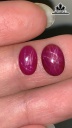 Cặp Đá Ruby Sao Kép Yên Bái 4,5cts