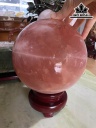 Bi Cầu Đá Thạch Anh Hồng Đường Kính Hạt 17 (cm) 8,03kg