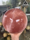 Bi Cầu Đá Thạch Anh Hồng Đường Kính Hạt 17 (cm) 8,03kg