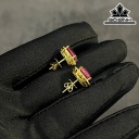 Cặp Bông Tai Đá Ruby