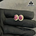 Cặp Bông Tai Đá Ruby