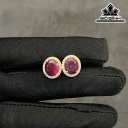 Cặp Bông Tai Đá Ruby