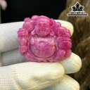 Mặt Dây Chuyền Di Lặc Đá Ruby Cao 36 Ngang 40 (mm) 174cts