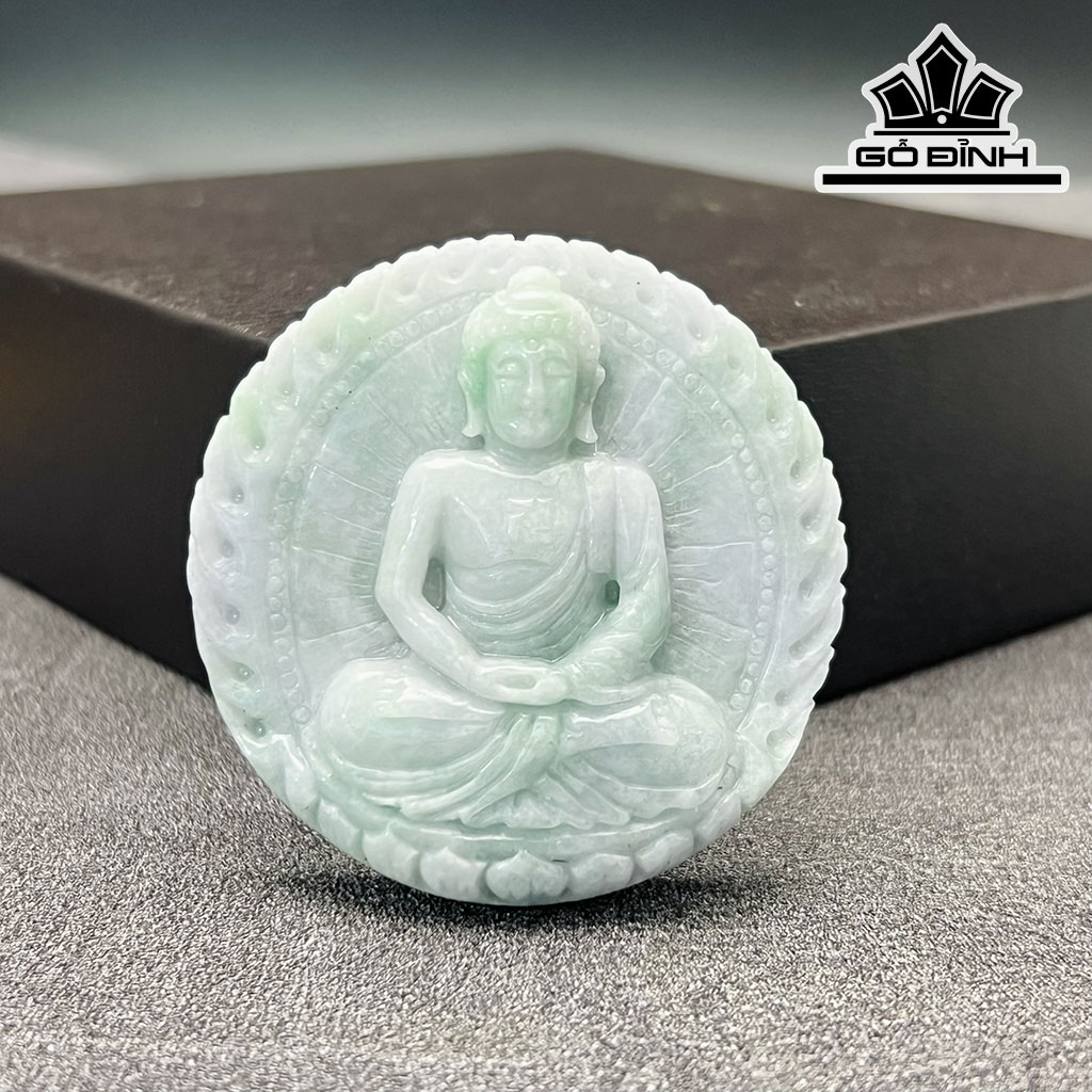 Mặt Dây Chuyền Phật Adida Đá Cẩm Thạch Cao 50 (mm)