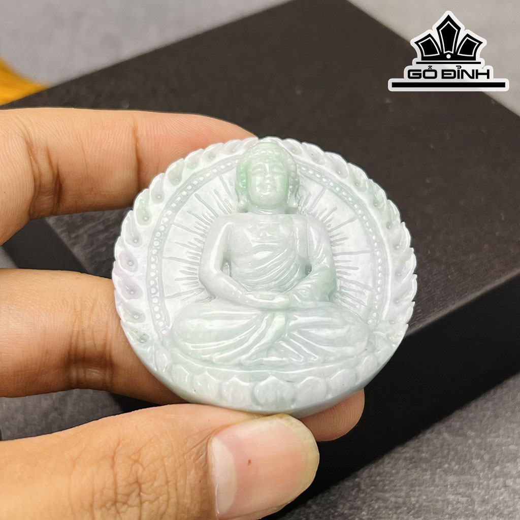 Mặt Dây Chuyền Phật Adida Đá Cẩm Thạch Cao 50 (mm)