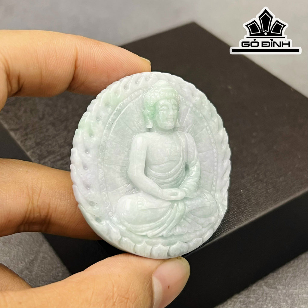 Mặt Dây Chuyền Phật Adida Đá Cẩm Thạch Cao 50 (mm)
