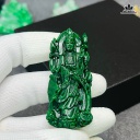 Mặt Dây Chuyền Quan Âm Đá Cẩm Thạch Cao 61 Ngang 24 (mm)