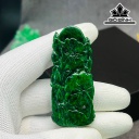 Mặt Dây Chuyền Quan Âm Đá Cẩm Thạch Cao 61 Ngang 24 (mm)