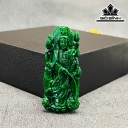 Mặt Dây Chuyền Quan Âm Đá Cẩm Thạch Cao 61 Ngang 24 (mm)