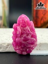 Mặt Dây Chuyền Quan Âm Đá Ruby Cao 41 Ngang 26 (mm) 98,5cts