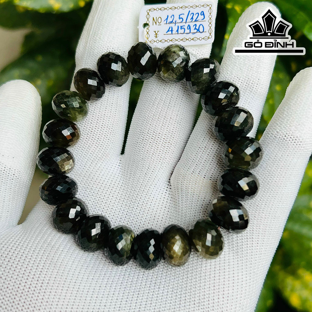 Vòng Tay Đá Sapphire Đường Kính Hạt 12,5 (mm)