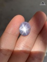 Viên Đá Sapphire Sao Trắng Cao 13,8 Ngang 10,8 Sâu 6 (mm) 7,7cts