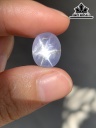 Viên Đá Sapphire Sao Trắng Cao 13,8 Ngang 10,8 Sâu 6 (mm) 7,7cts