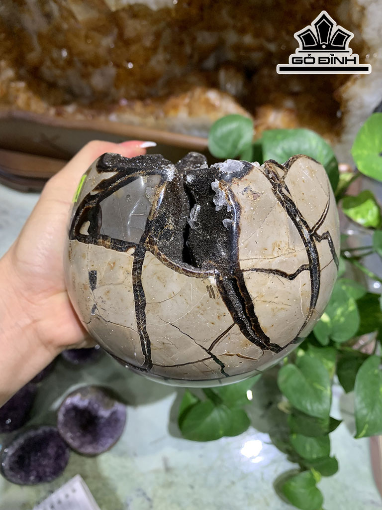 Quả Trứng Đá Mã Não Đường Kính Hạt 13 (cm) 2,2kg