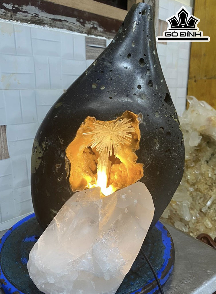 Bông Hoa Ưu Đàm Đá Trầm Tích Cao 38 (cm) 12kg