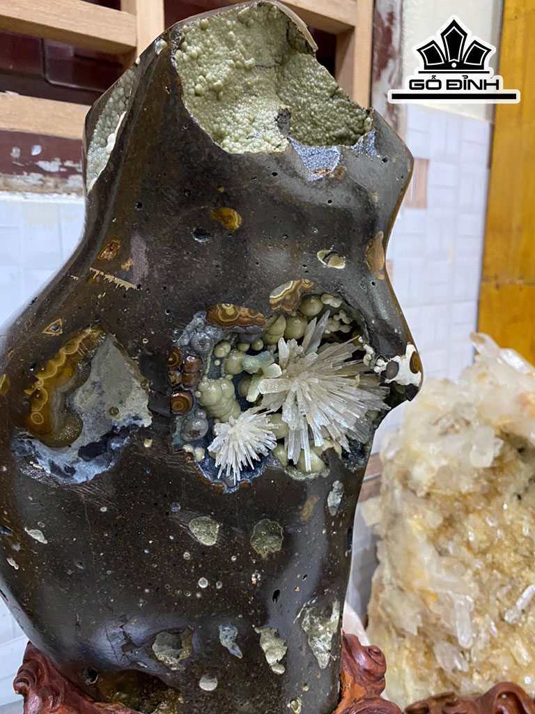 Bông Hoa Ưu Đàm Đá Trầm Tích Cao 42 (cm) 14,5kg