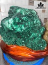 Tác Phẩm Đá Malachite Cao 24 Ngang 28 Sâu 20 (cm) 15kg