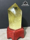 Tác Phẩm Đá Thạch Anh Vàng Cao 13 Ngang 6,8 (cm) 453g