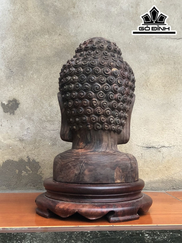 Diện Phật A Di Đà Gỗ Trắc Cao 30 Ngang 18 Sâu 17 (cm)