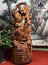 Giỏ Hoa Phù Dung Gỗ Trắc Cao 37 Ngang 15 Sâu 12 (cm)