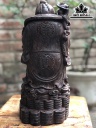 Tượng Lão Thương Gia Gỗ Trắc Cao 33 Ngang 14 Sâu 13,5 (cm)