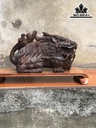 Tượng Nghê Gỗ Trắc Cao 15 Ngang 27 Sâu 12 (cm)