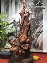 Tượng Quan Âm Bồ Tát Gỗ Trắc Cao 50 Ngang 25 Sâu 20 (cm)