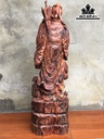 Tượng Thần Y Hoa Đà Gỗ Trắc Cao 64 Ngang 20 Sâu 17 (cm)
