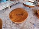 Mặt Bàn Tròn Gỗ Gõ Đường Kính 130 Dày 16 (cm)