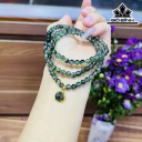 Chuỗi Đá Thạch Anh Tóc Xanh Đường Kính Hạt 5,5 (mm)