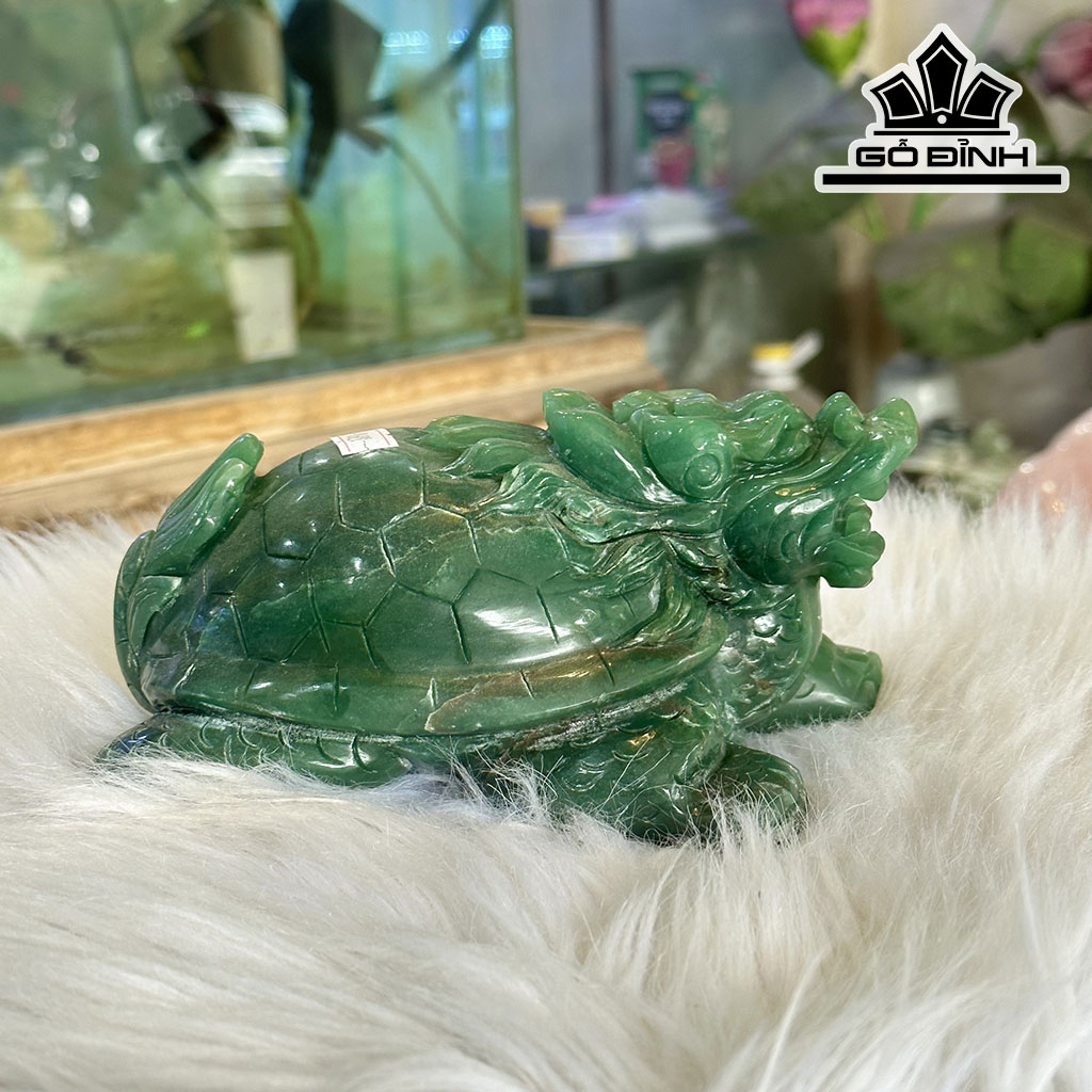 Long Quy Đá Thạch Anh Xanh Cao 16 Ngang 8 (cm) 2,06kg