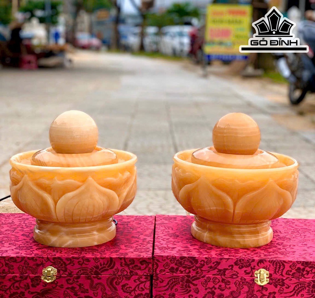 Thác Nước Phong Thủy Luân Đá Ngọc Hoàng Long Cao 26 (cm)