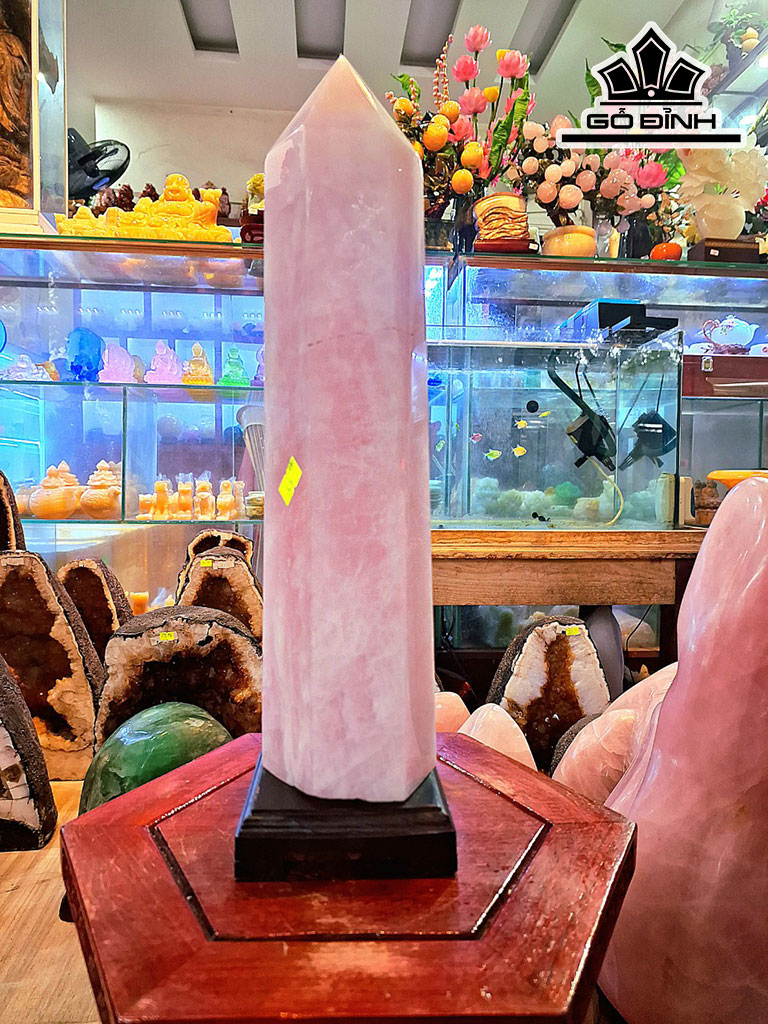 Trụ Đá Thạch Anh Hồng 3,76kg