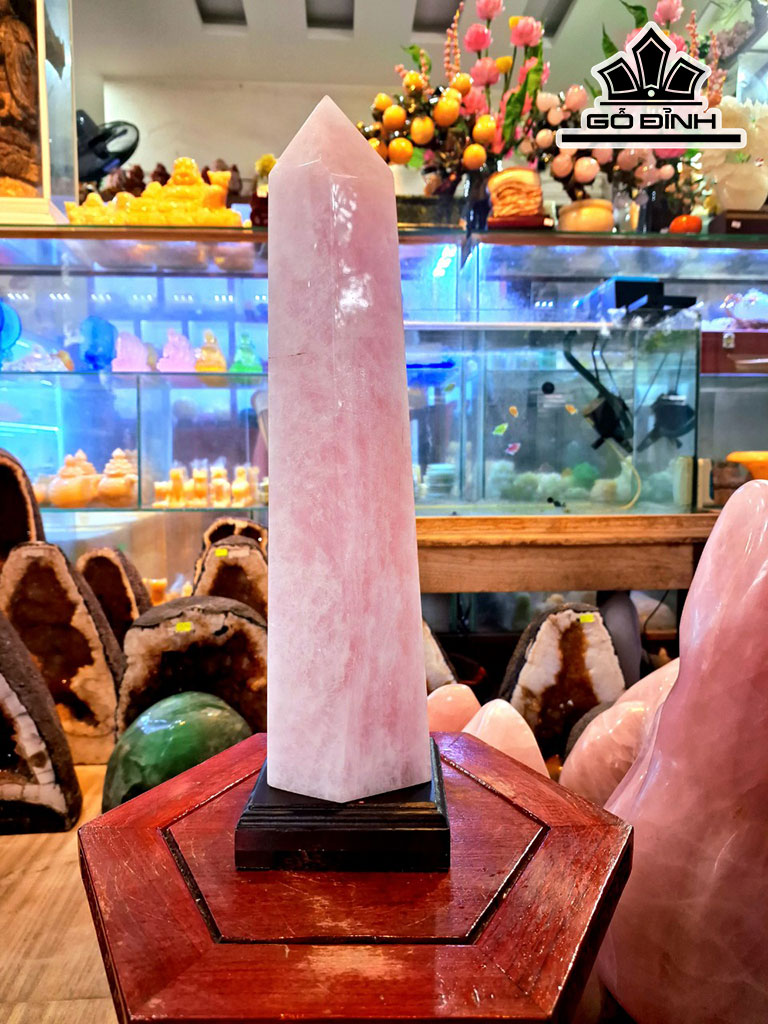 Trụ Đá Thạch Anh Hồng 3,76kg