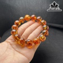 Vòng Tay Đá Hổ Phách Đường Kính Hạt 14 (mm)