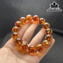 Vòng Tay Đá Hổ Phách Đường Kính Hạt 14 (mm)