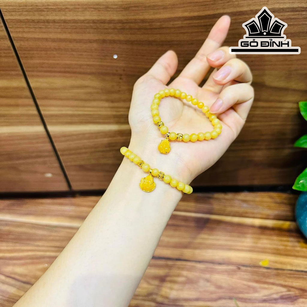 Vòng Tay Tỳ Hưu Đá Hoàng Phỉ