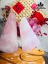 Cặp Đá Thạch Anh Hồng Cao 21,5 Ngang 17 (cm) 2,6kg