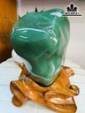 Tác Phẩm Đá Thạch Anh Xanh Cao 23 Ngang 18 (cm) 4,8kg