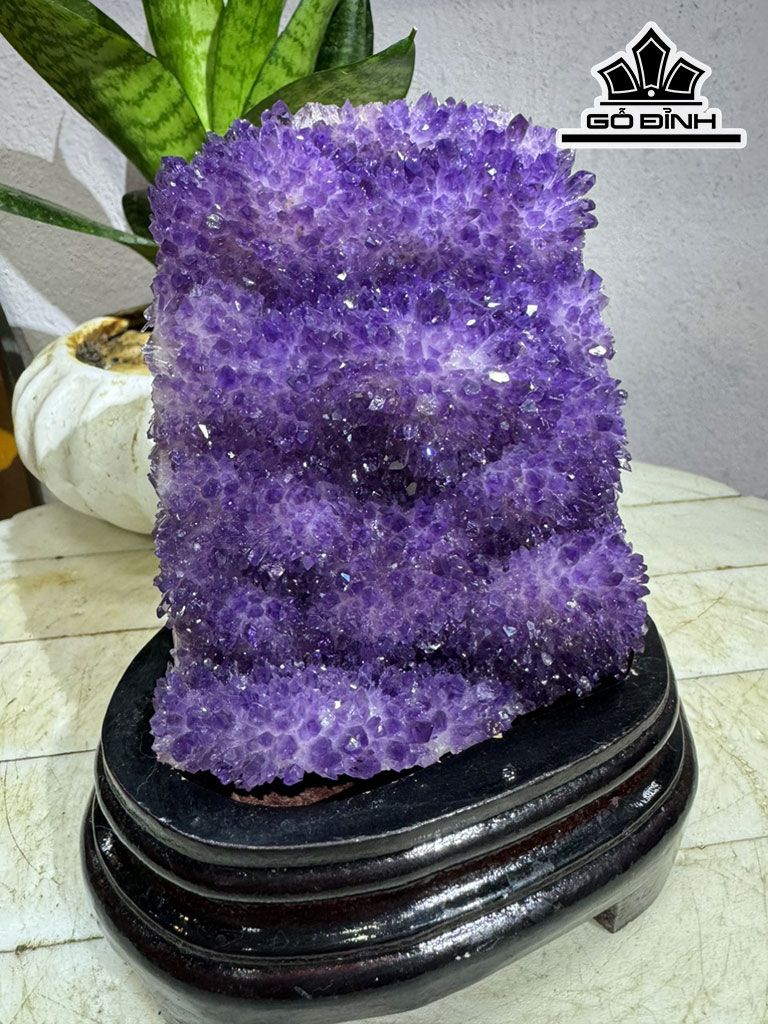 Tinh Thể Đá Thạch Anh Tím Cao 16 Ngang 9 (cm) 1kg