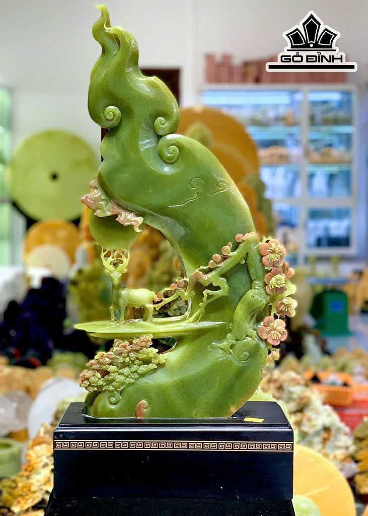 Bức Phong Cảnh Đá Onyx Cao 57 Ngang 28 (cm) 8,5kg