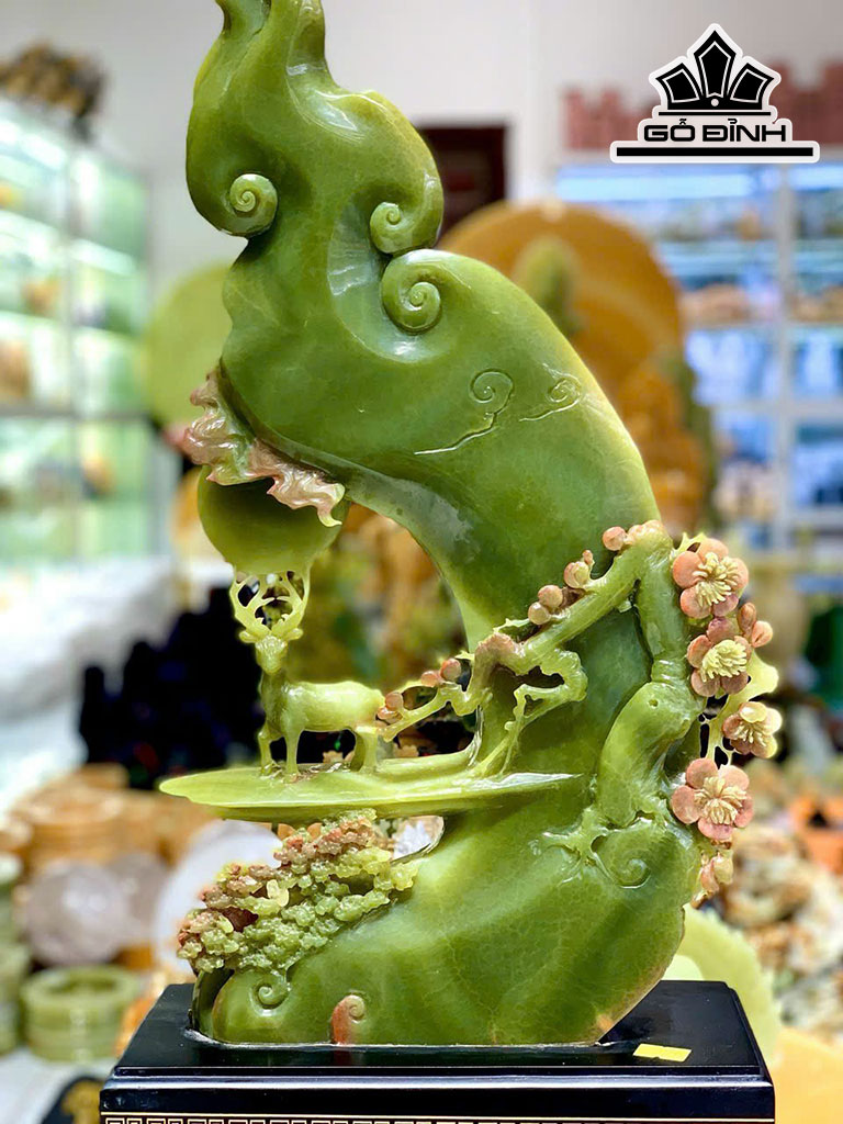 Bức Phong Cảnh Đá Onyx Cao 57 Ngang 28 (cm) 8,5kg