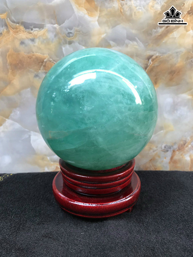 Bi Cầu Đá Flourite Đường Kính Hạt 14,5 (cm) 4,5kg