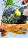 Tác Phẩm Đá Xà Cừ (Labradorite) Cao 18 Ngang 17 (cm) 2,9kg