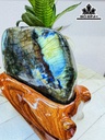 Tác Phẩm Đá Xà Cừ (Labradorite) Cao 18 Ngang 17 (cm) 2,9kg