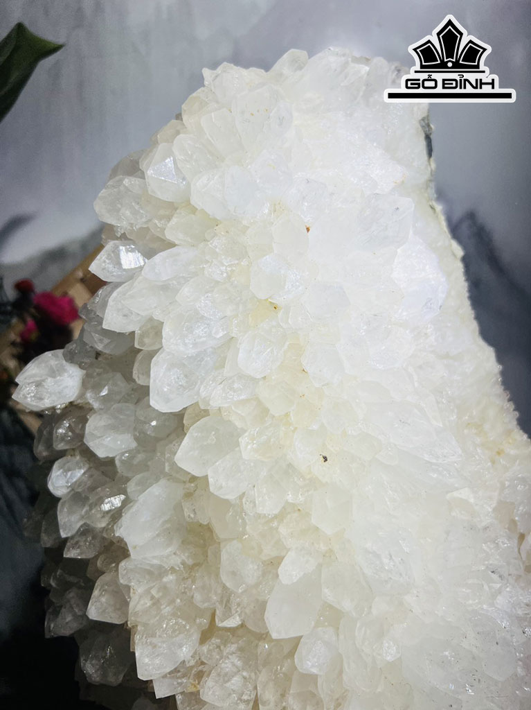 Tinh Thể Đá Thạch Anh Trắng Cao 47 Ngang 23 (cm) 14,7kg