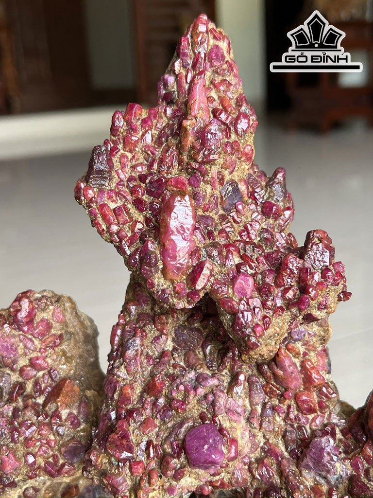 Tinh Thể Đá Ruby Cao 40 (cm) 5kg